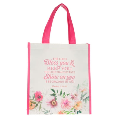 Christian Art Gifts Reusable Shopping Tote Bag for Women: May the Lord Bless You and Keep You - Numbers 6:24 Inspirational Scripture for Supplies, Gro by Christian Art Gifts