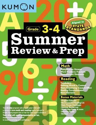 Kumon Summer Review and Prep 3-4 by Kumon