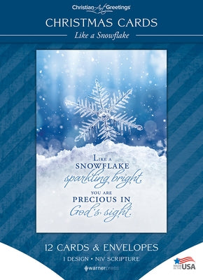 Boxed Cards - Christmas - Like a Snowflake - Eph 3:17-18 (Niv) by Warner Press