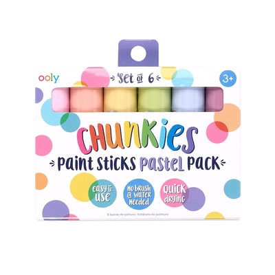 Chunkies Paint Sticks: Pastel - Set of 6 by Ooly