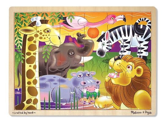 Melissa & Doug African Plains Jigsaw (24 Pc) by Melissa & Doug