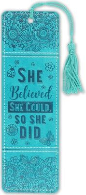She Believed She Could, So She Did Artisan Bookmark by Peter Pauper Press, Inc