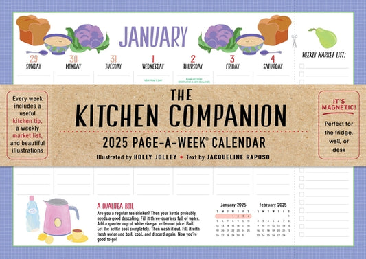 The Kitchen Companion Page-A-Week Calendar 2025: It's Magnetic! Perfect for the Fridge, Wall, or Desk by Workman Calendars