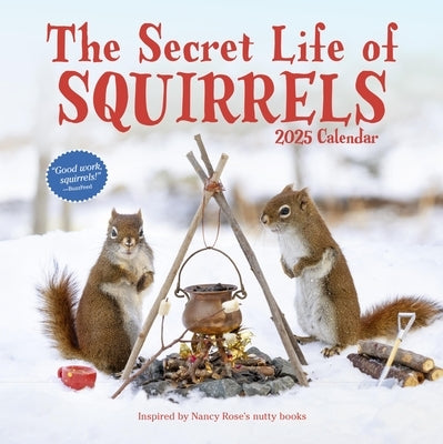 The Secret Life of Squirrels Wall Calendar 2025 by Rose, Nancy