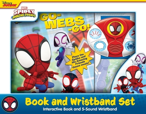 Disney Junior Marvel Spidey and His Amazing Friends: Go-Webs-Go! Book and 5-Sound Wristband Set [With Battery] by Pi Kids