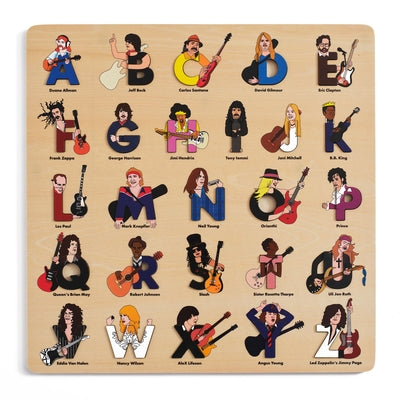 Guitar Legends Wooden Alphabet Puzzle by Feiner, Beck