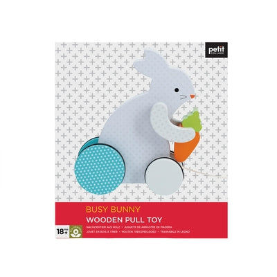 Busy Bunny Wooden Pull Toy by Petit Collage