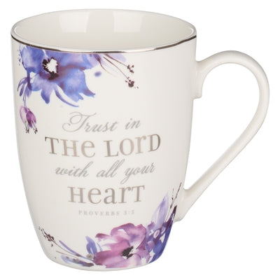 Christian Art Gifts Ceramic Mug for Women Trust in the Lord - Proverbs 3:5 Inspirational Bible Verse, 12 Oz. by Christian Art Gifts