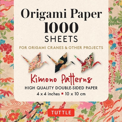 Origami Paper 1,000 Sheets Kimono Patterns 4 (10 CM): Tuttle Origami Paper: Double-Sided Origami Sheets Printed with 12 Different Designs (Instruction by Tuttle Studio