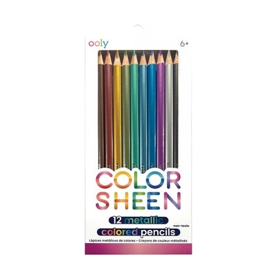 Color Sheen Metallic Colored Pencils - Set of 12 by Ooly