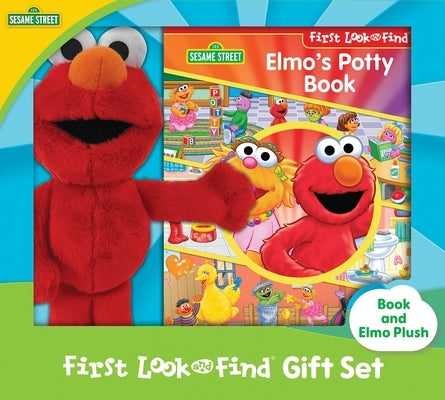 Sesame Street: Elmo's Potty Book First Look and Find Gift Set Book and Elmo Plush by Pi Kids