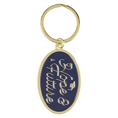 Christian Art Gifts Laser Engraved Metal Epoxy Keyring for Grads: Hope & a Future - Jeremiah 29:11 Inspirational Bible Verse Accessory for Students, B by Christian Art Gifts