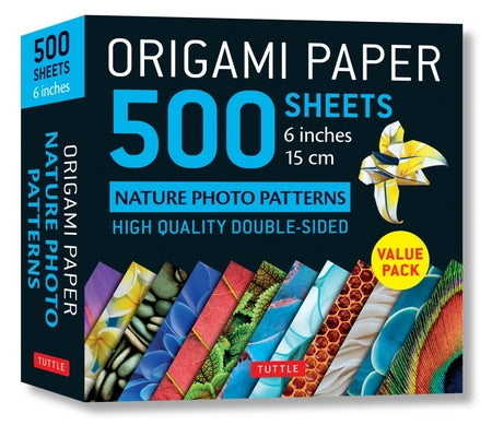 Origami Paper 500 Sheets Nature Photo Patterns 6 (15 CM): Tuttle Origami Paper: Double-Sided Origami Sheets Printed with 12 Different Designs (Instruc by Tuttle Studio