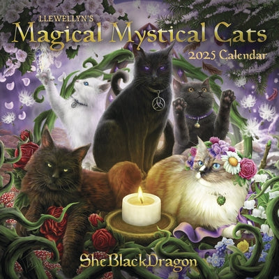 Llewellyn's 2025 Magical Mystical Cats Calendar by Llewellyn