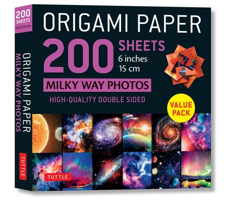Origami Paper 200 Sheets Milky Way Photos 6 (15 CM): Tuttle Origami Paper: Double Sided Origami Sheets Printed with 12 Different Photographs (Includes by Tuttle Studio