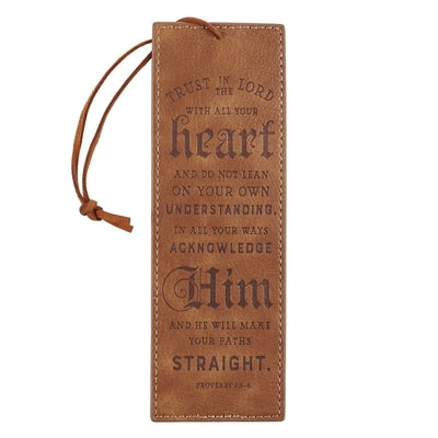 Pagemarker Luxleather Trust in the Lord - Prov 3:5-6 by Christian Art Gifts