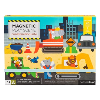 Construction Site Magnetic Play Scene by Petit Collage