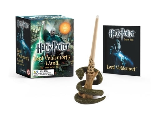 Harry Potter Lord Voldemort's Wand with Sticker Kit [With Book(s) and 8-Inch Light-Up Replica of Lord Voldemort's Wand] by Running Press