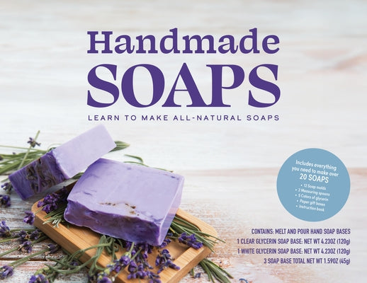 Handmade Soaps Kit: Learn to Make All-Natural Soaps - Make Over 20 Soaps - Includes 12 Soap Molds, 2 Measuring Spoons, 5 Colors of Glyceri by Cox, Janice