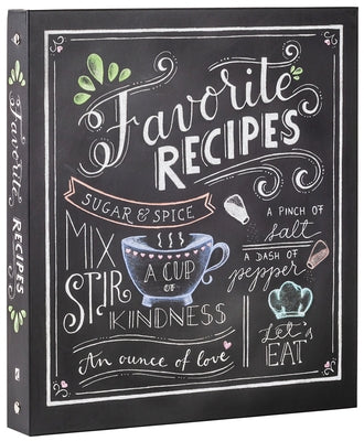 Deluxe Recipe Binder - Favorite Recipes (Chalkboard) - Write in Your Own Recipes by New Seasons