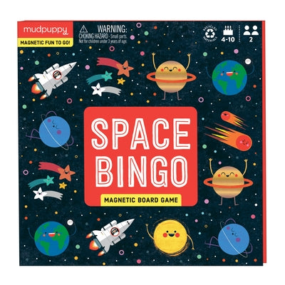 Space Bingo Magnetic Board Game by Mudpuppy, Illustrated By Fernando Martin