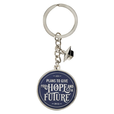 Christian Art Gifts Metal Keyring for Men and Women Hope and a Future - Jeremiah 29:11 Inspirational Bible Verse by Christian Art Gifts