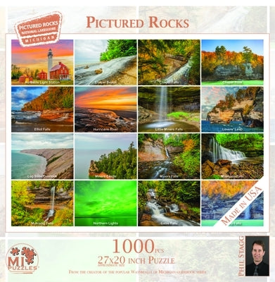 Pictured Rocks - 1000 Piece Jigsaw Puzzle by 