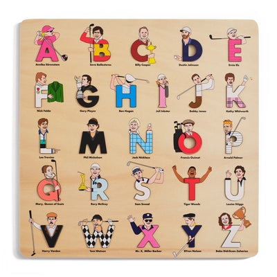Golf Legends Wooden Alphabet Puzzle by Feiner, Beck