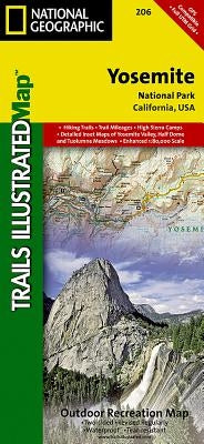 Yosemite National Park Map by National Geographic Maps