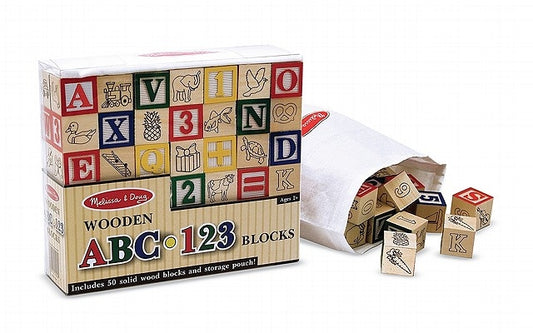 Wooden Abc/123 Blocks (Uc) by Melissa & Doug