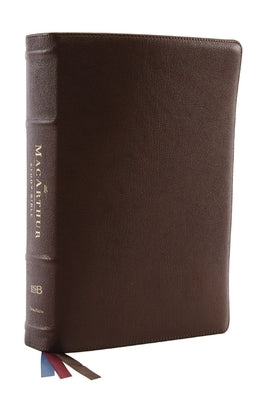 MacArthur Study Bible 2nd Edition: Unleashing God's Truth One Verse at a Time (Lsb, Brown Premium Goatskin Leather, Comfort Print) by MacArthur, John F.