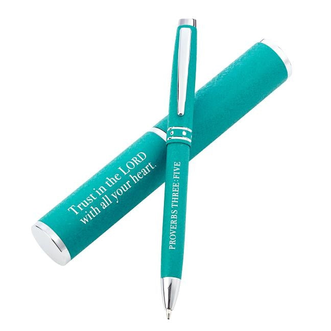 Pens Pen and Case Gift Set Trust in the Lord by Christian Art Gifts
