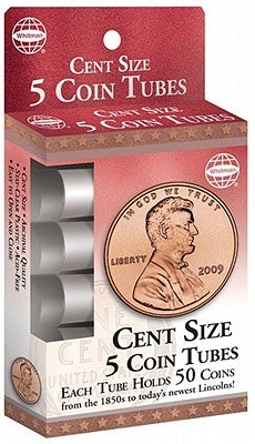 Cent Size 5 Coin Tubes by Whitman Publishing