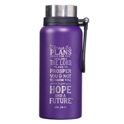 Stainless Steel Water Bottle I Know the Plans Jeremiah 29:11 by