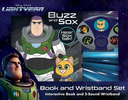 Disney Pixar Lightyear: Buzz and Sox Book and 5-Sound Wristband Set [With Battery] by 
