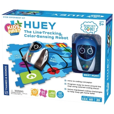 Huey: The Line-Tracking, Color-Sensing Robot (Not for Sale in Canada) [With Battery] by Thames & Kosmos