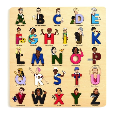 Lady Legends Wooden Alphabet Puzzle by Feiner, Beck