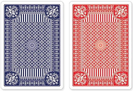 Blue and Red Premium Playing Cards, Two Standard Decks by Peter Pauper Press, Inc