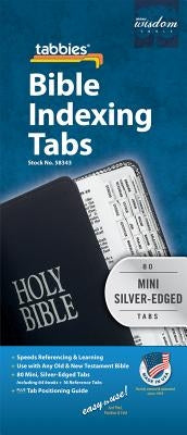 Bible Tab-Protestant Mini/E: Mini Silver-Edged Bible Tabs by Tabbies