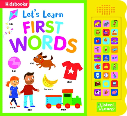27-Button Sound Book Let's Learn First Words by Publishing, Kidsbooks