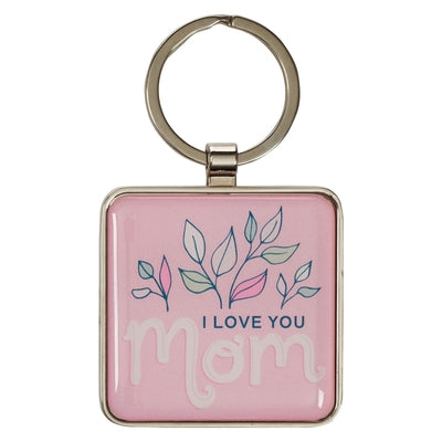 Christian Art Gifts Inspirational Keychain for Moms: I Love You Mom - Encouraging Bible Verse Accessory for Women & Mothers, Coated Keyring for Purses by Christian Art Gifts