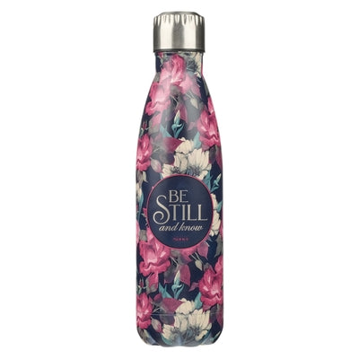 Stainless Steel Water Bottle Be Still & Know Psalm 46:10 by