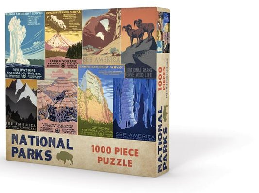 National Parks Puzzle 1000 Piece by Gibbs Smith Gift