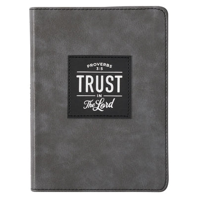 Christian Art Gifts Classic Handy-Sized Journal Trust in the Lord Proverbs 3:5 Bible Verse Inspirational Scripture Notebook W/Ribbon, Faux Leather Fle by Christian Art Gifts