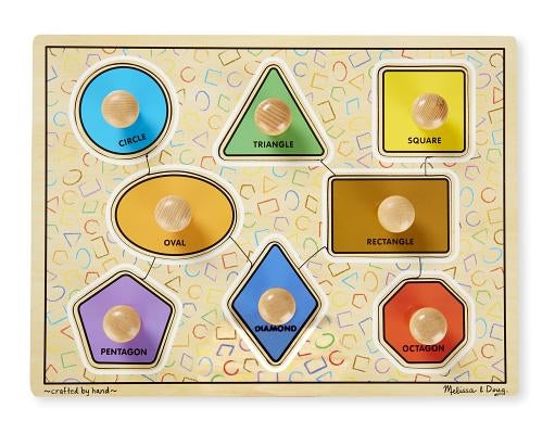 Melissa & Doug Jumbo Knob Large Shapes Puzzle - 8 Pieces by Melissa & Doug