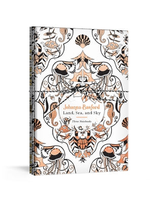 Johanna Basford Land, Sea, and Sky: Three Colorable Notebooks by Basford, Johanna