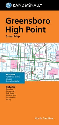 Rand McNally Folded Map: Greensboro, High Point Street Map by Rand McNally