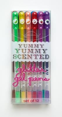 Yummy Yummy Scented Glitter Gel Pens - Set of 12