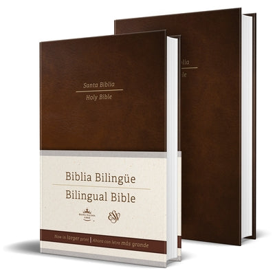 Biblia Bilingüe Español-Inglés Rvr 1960 / ESV Tamaño Grande, Letra Grande, Tapa Dura Marrón / Bilingual Bible Spanish-English, Rvr 1960 / ESV Large Si