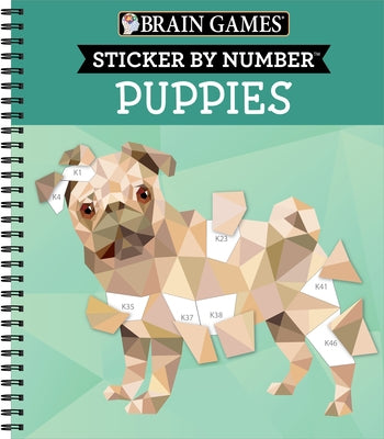 Brain Games - Sticker by Number: Puppies